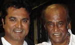 Superstar has a gala time with the Sarathkumars