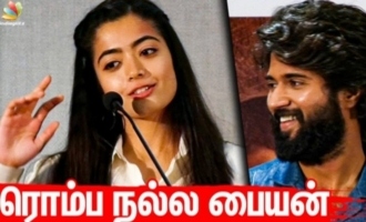 How I learnt to speak Tamil - Rashmika Mandanna cute speech