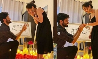 'Bigil' actress Reba Monica John engaged after surprise proposal by lover pics go viral