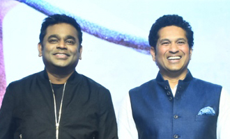 AR Rahman & Sachin Tendulkar at the launch of Sachin Sachin Song