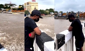 மதுரை வைகையில் கரைபுரண்டோடும் வெள்ளம்.. காரை நிறுத்தி பார்த்து ரசித்த பிரபல நடிகர்!