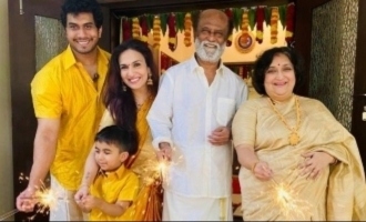 Superstar Rajinikanth's family Diwali celebration photos rock the internet