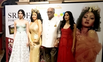 Boney Kapoor unveils wife Sridevi's statue!