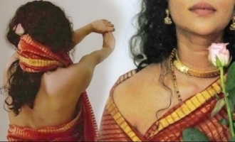 Popular actress's saree without blouse look scorches the internet