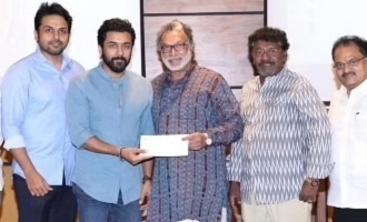 Suriya donates for Nadigar Sangam building from 'Viruman's tremendous collection