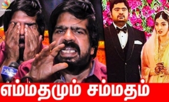 T.Rajendhar sheds tears of happiness on Kuralarasan wedding