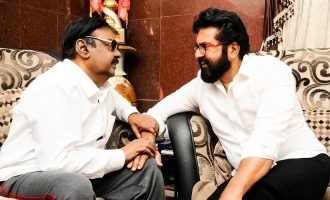 Sarathkumar meets Captain Vijayakanth!