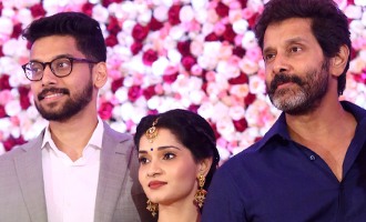 Chiyaan Vikram daughter marriage reception