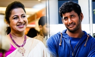 Vishal meets Radhika and Sarathkumar!