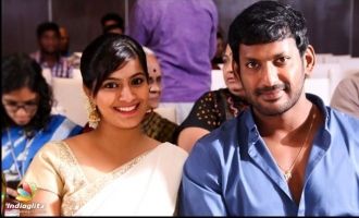 Varalakshmi admits knowing Vishal's Hyderabad lover