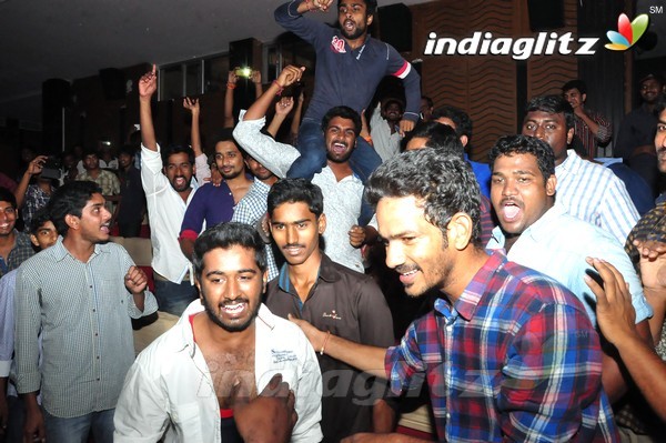 'Baahubali' Trailer Screening At Bramarambha theatre, Hyderabad