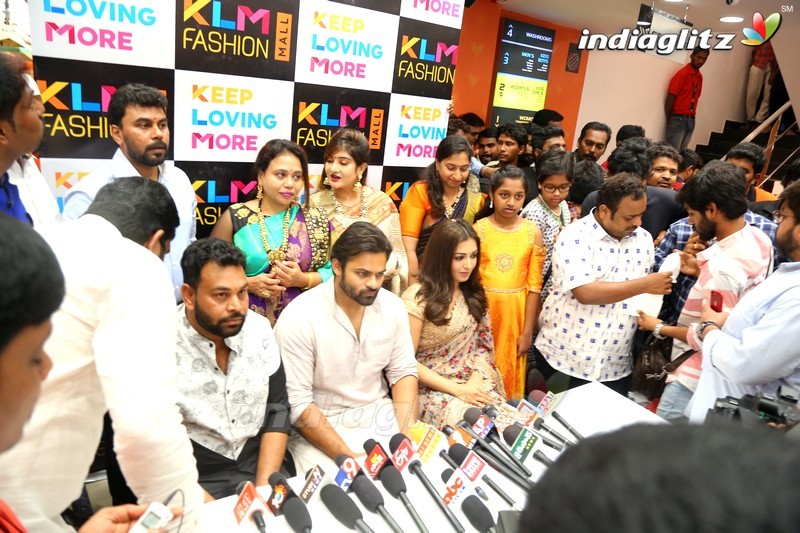 Sai Dharam Tej And Catherine Tresa Launches KLM Fashion Mall @ Rajahmundry