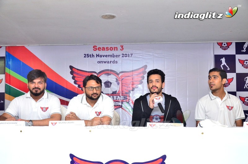 Akhil Announced As Brand Ambassador Of Hyd Football League