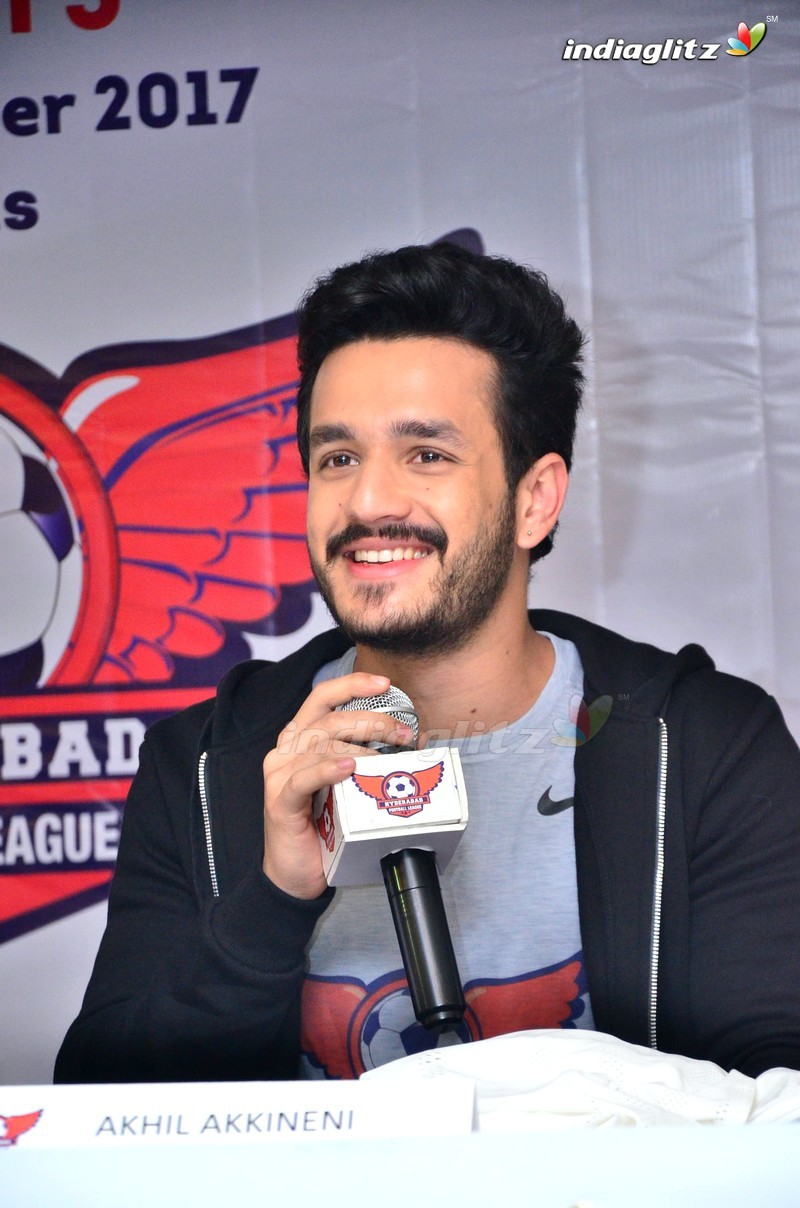 Akhil Announced As Brand Ambassador Of Hyd Football League