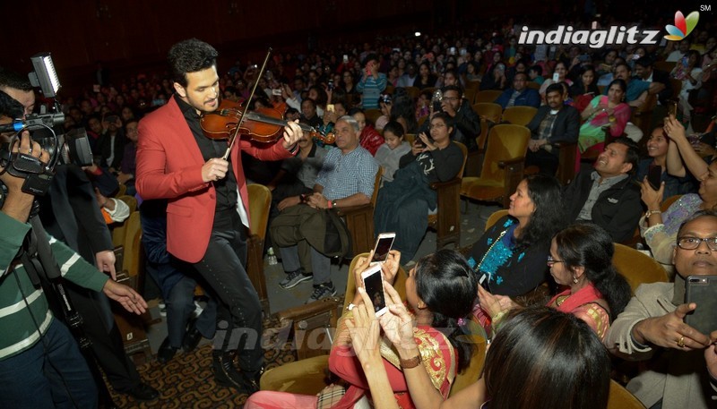 Akhil in USA for Hello Promotions