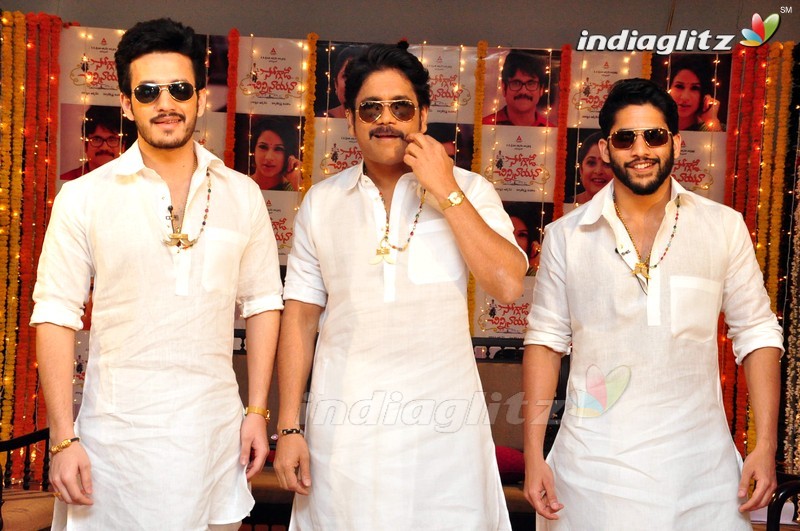 Akkineni Heroes Dhoti Style