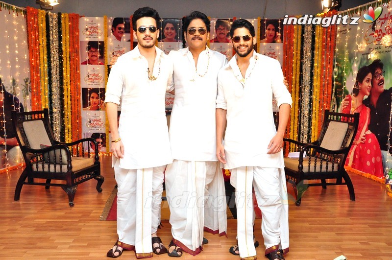 Akkineni Heroes Dhoti Style