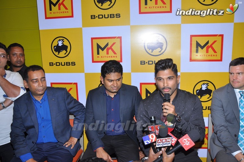 Allu Arjun Launches Buffalo Wild Wings Restaurant