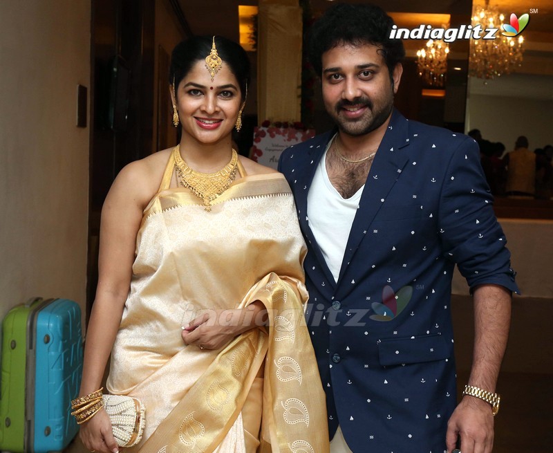 Celebs @ Actress Archana Engagement