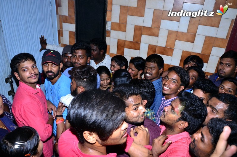 'Baahubali 2' Prabhas Fans Hungama at Sudarshan Theater, Hyd