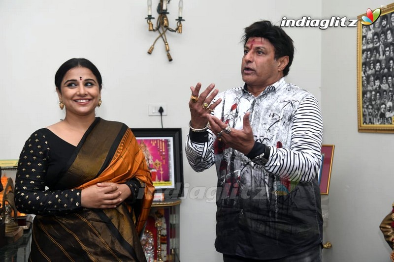 Balakrishna Family Welcomes Vidya Balan