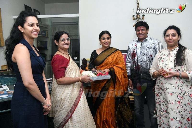 Balakrishna Family Welcomes Vidya Balan