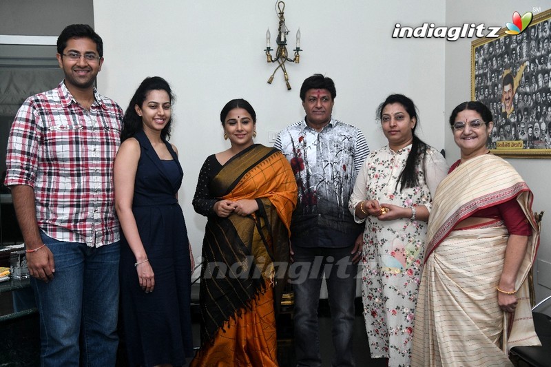 Balakrishna Family Welcomes Vidya Balan