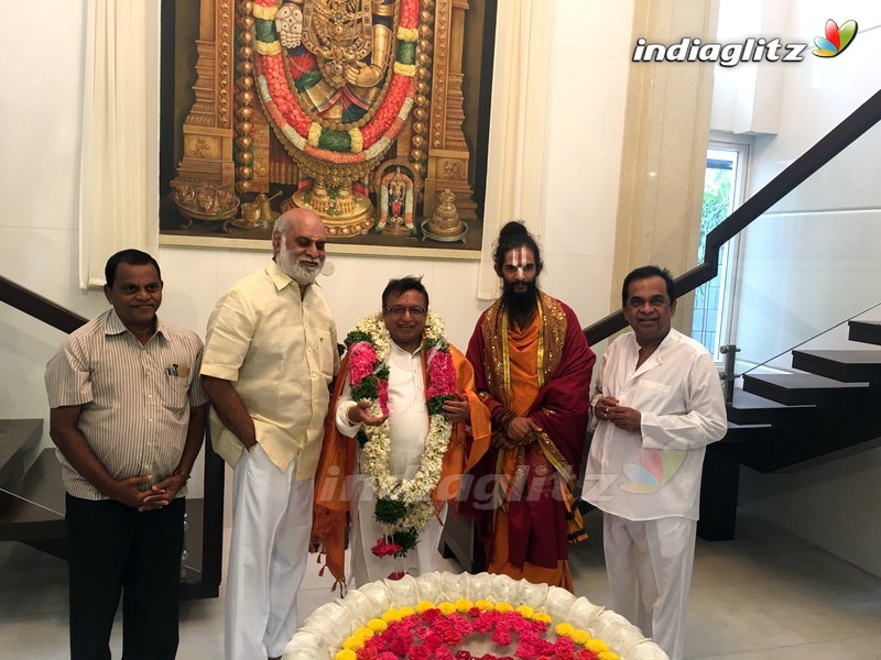 Brahmanandam felicitates acclaimed artiste BKS Varma