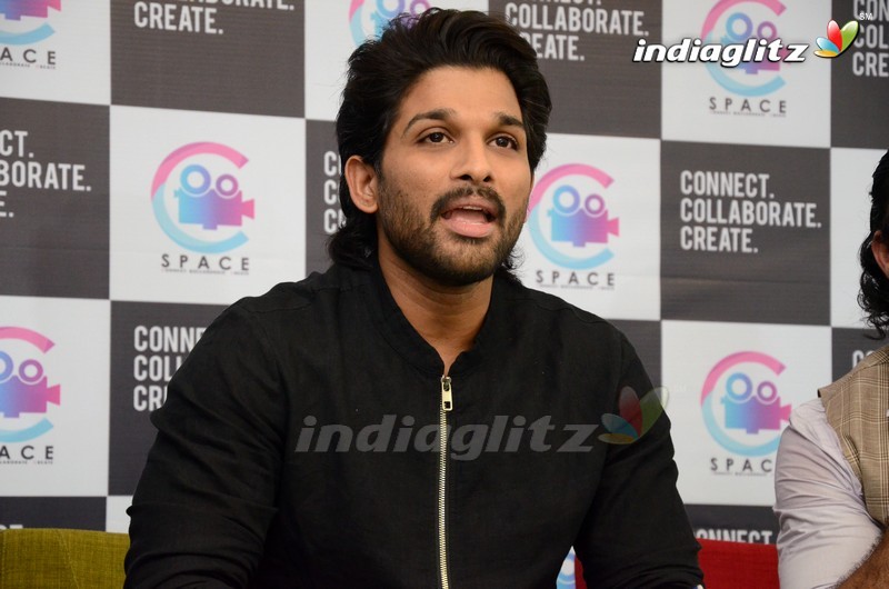 Allu Arjun @ C Space Launch