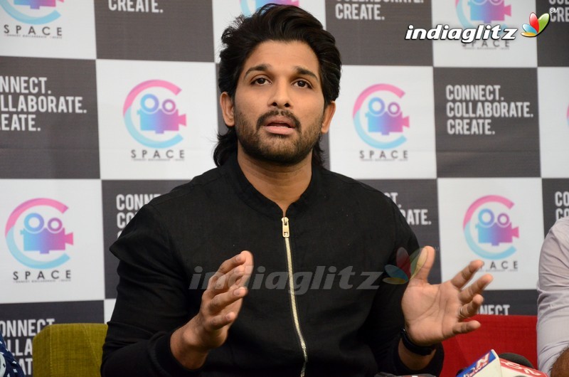 Allu Arjun @ C Space Launch