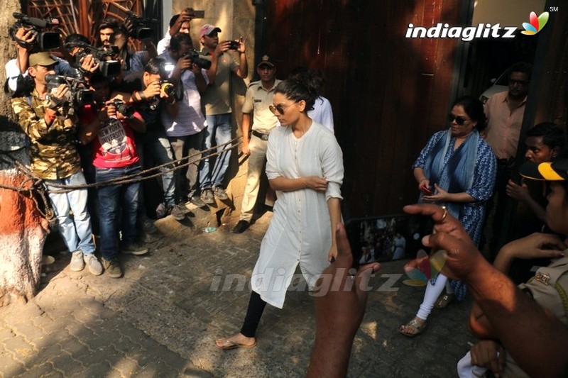 Celebs @ Anil Kapoor's House To Condole Sridevi's Death