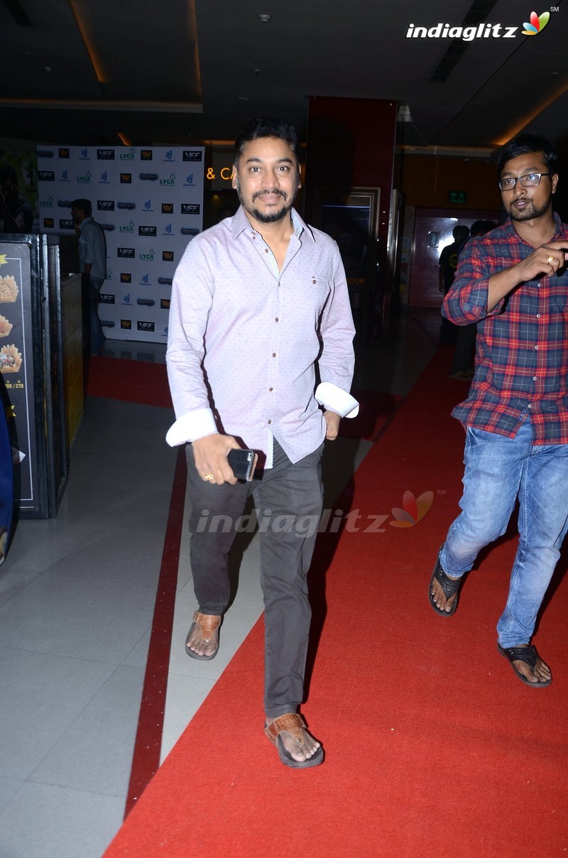 Celebs @ Abhimanyudu Movie Premiere Show