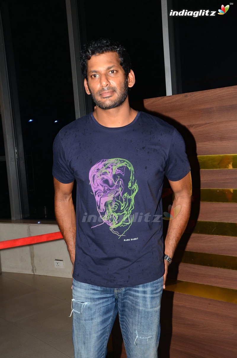 Celebs @ Abhimanyudu Movie Premiere Show