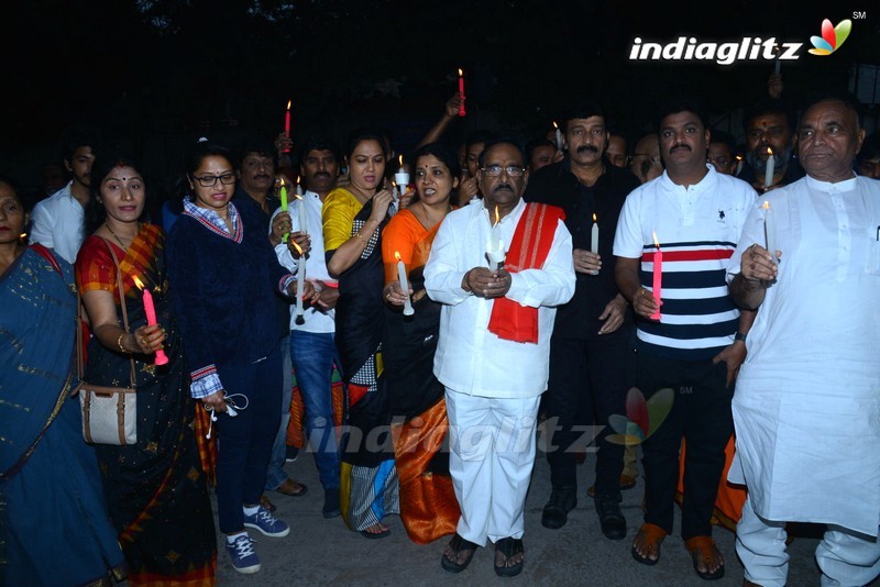 Telugu Film Industry 'Disha' Candle Rally