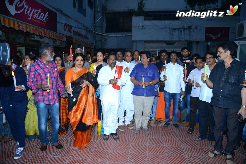 Telugu Film Industry 'Disha' Candle Rally