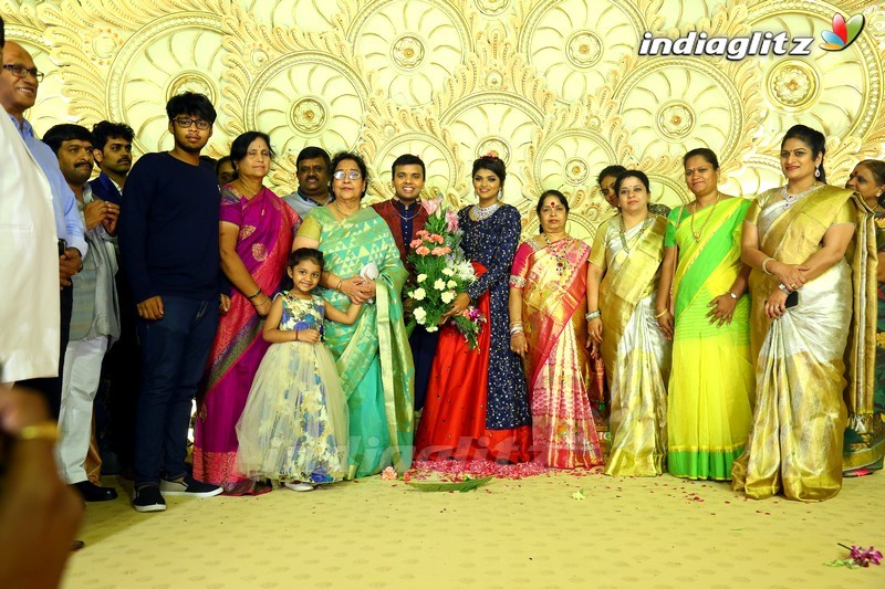 Celebs @ Ambica Krishna's grandson's wedding reception