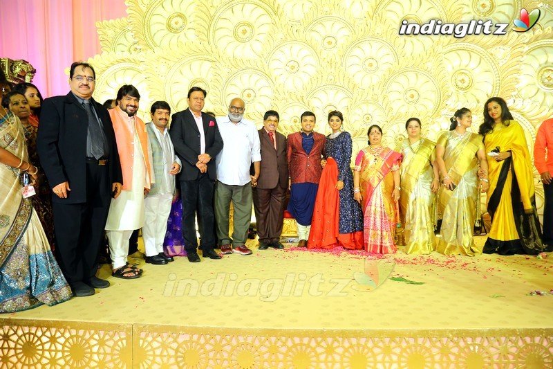 Celebs @ Ambica Krishna's grandson's wedding reception