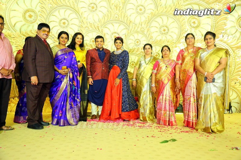 Celebs @ Ambica Krishna's grandson's wedding reception