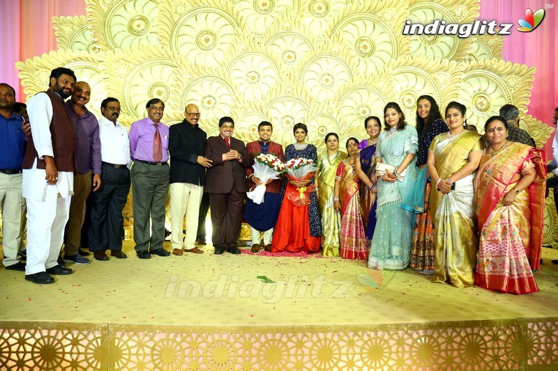 Celebs @ Ambica Krishna's grandson's wedding reception