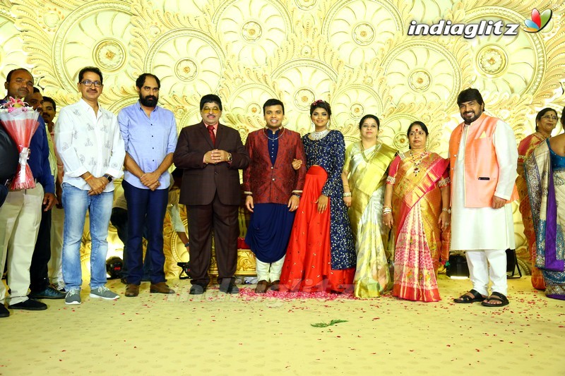 Celebs @ Ambica Krishna's grandson's wedding reception