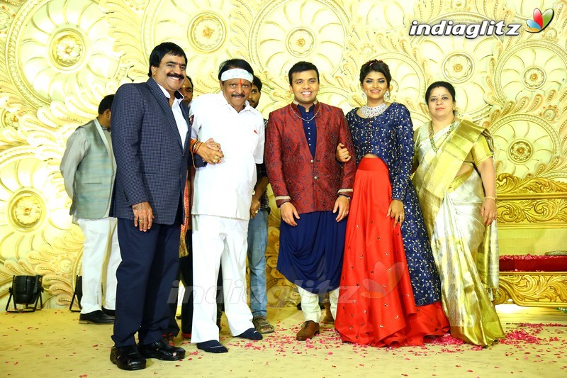 Celebs @ Ambica Krishna's grandson's wedding reception