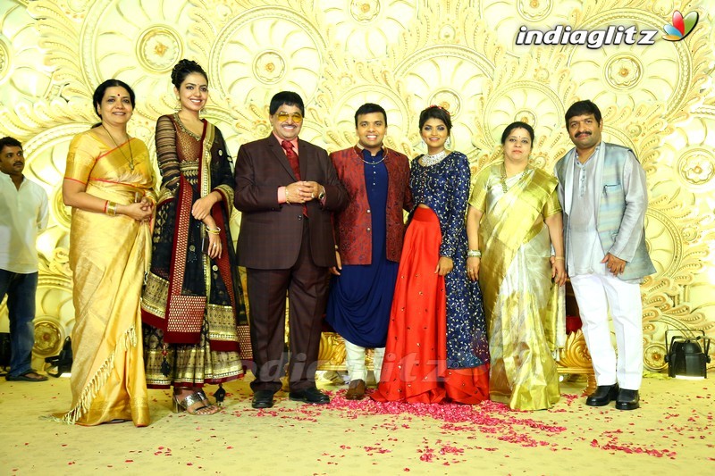 Celebs @ Ambica Krishna's grandson's wedding reception