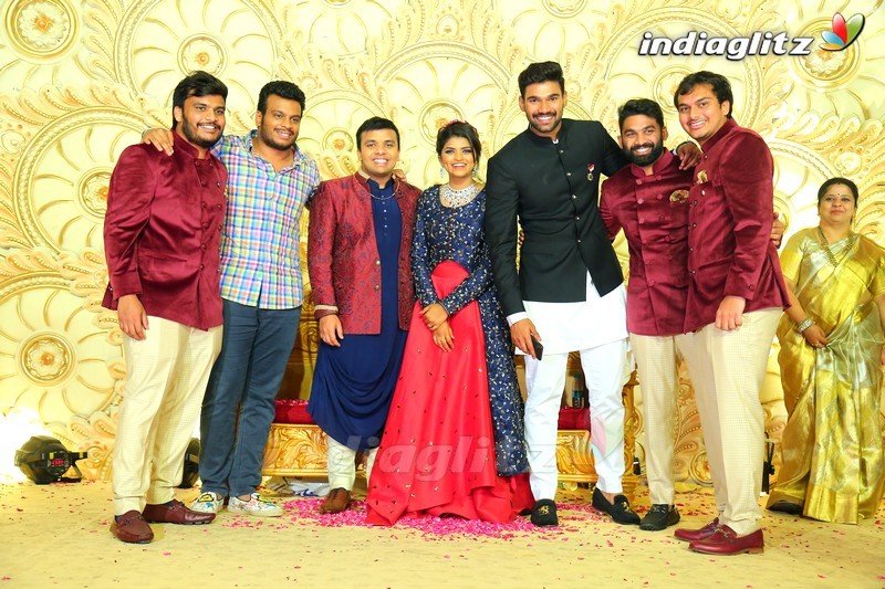 Celebs @ Ambica Krishna's grandson's wedding reception