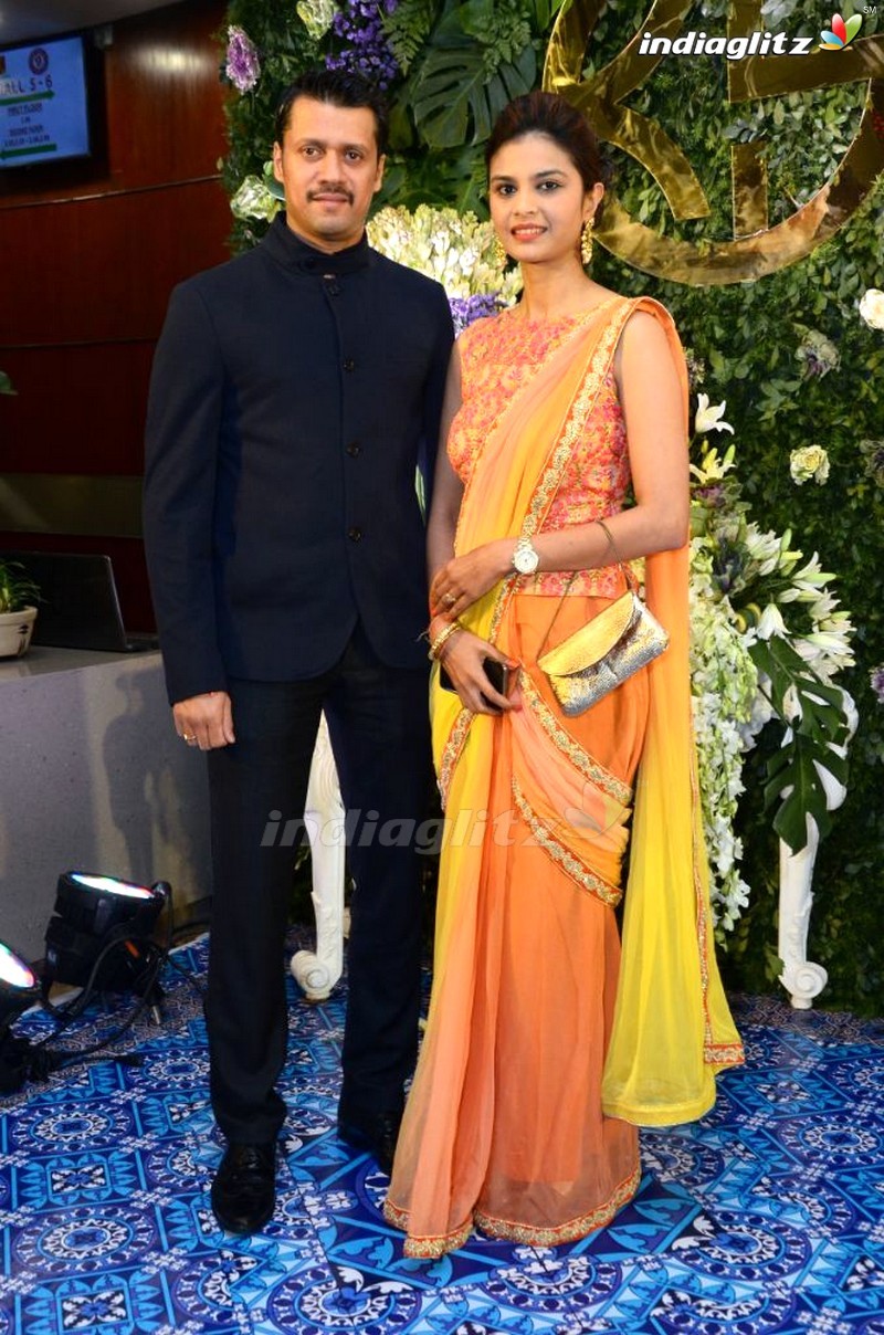 Celebs @ Saina Nehwal and Kashyap Wedding Reception