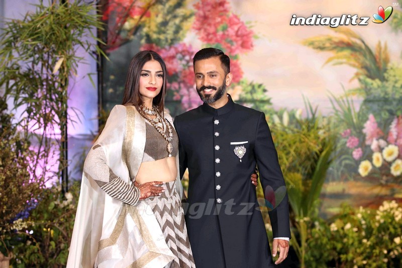 Celebs @ Sonam Kapoor & Anand Ahuja Wedding Reception