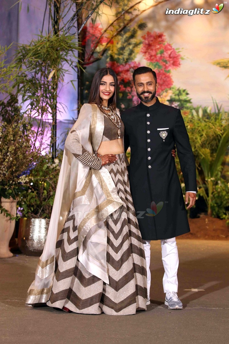 Celebs @ Sonam Kapoor & Anand Ahuja Wedding Reception