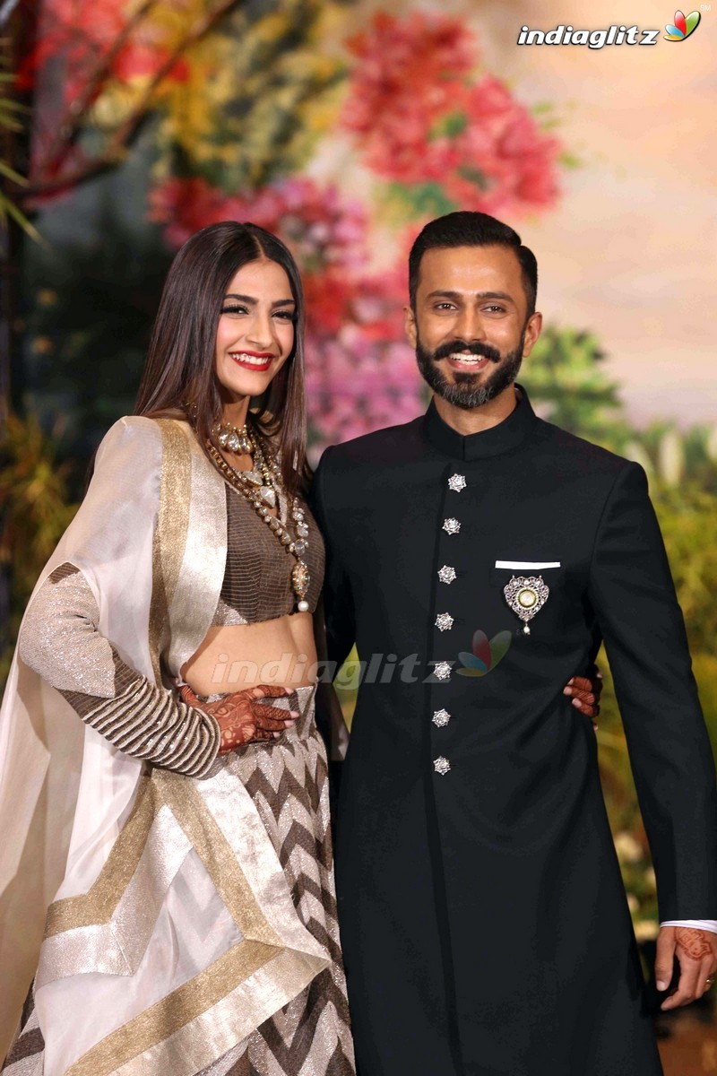 Celebs @ Sonam Kapoor & Anand Ahuja Wedding Reception