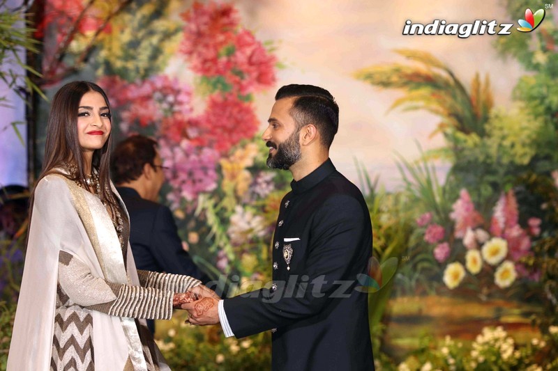 Celebs @ Sonam Kapoor & Anand Ahuja Wedding Reception