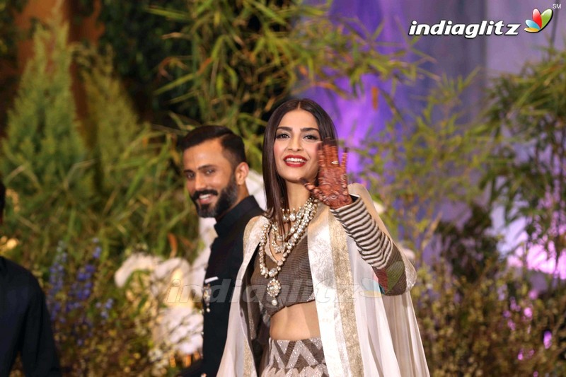 Celebs @ Sonam Kapoor & Anand Ahuja Wedding Reception