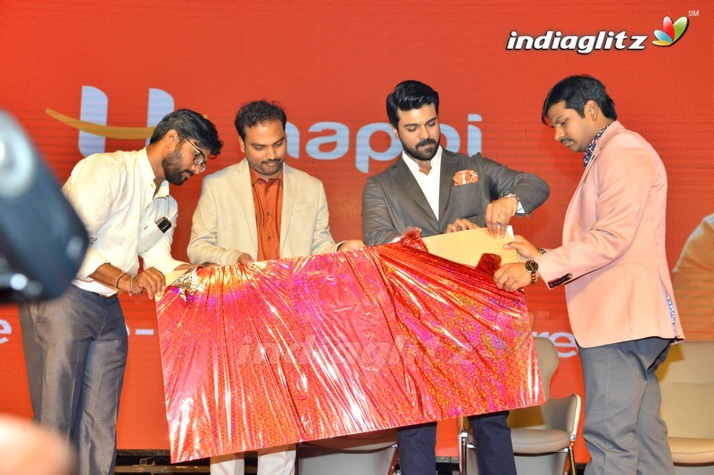 Happi Mobiles Brand Ambassador Ram Charan Press Meet